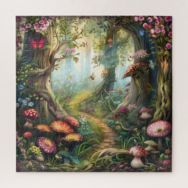 Beautiful Enchanted Forest Jigsaw Puzzle (Vertical)