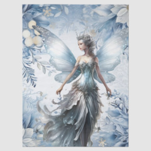 Beautiful Enchanted Light Blue Christmas Fairy Tissue Paper
