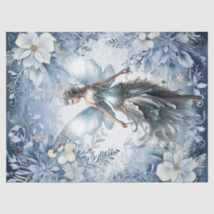 Beautiful Enchanted Light Blue Christmas Fairy Tissue Paper