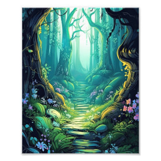 Beautiful Enchated Forest Photo Print