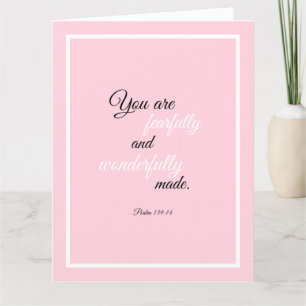 Beautiful Encouraging Bible Quote Psalm 139 Card