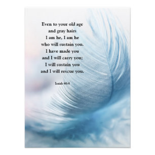 Beautiful Encouraging Scripture Bible Verse Isaiah Photo Print