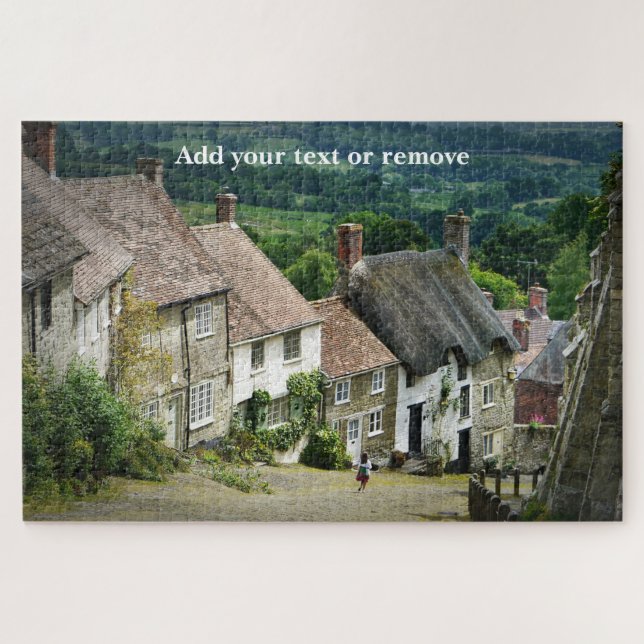 Beautiful English village Shaftesbury, England, Jigsaw Puzzle (Horizontal)