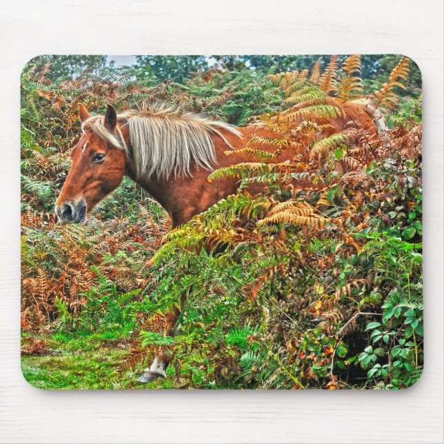 Beautiful Equines Horse-lover's Gift Mouse Pad (Front)