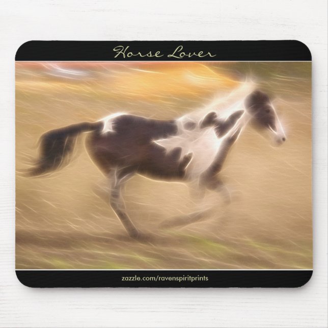 Beautiful Equines Horse-lover's Gift Mouse Pad (Front)