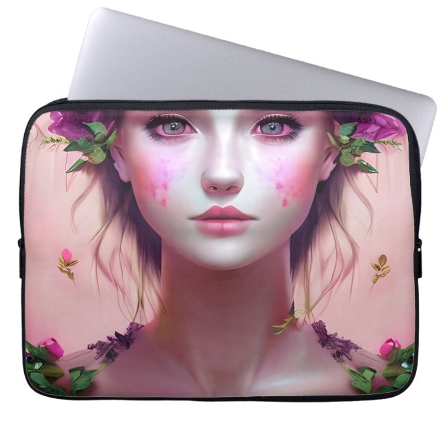 Beautiful Ethereal Enchanted Woman Fantasy Art Laptop Sleeve (Front)