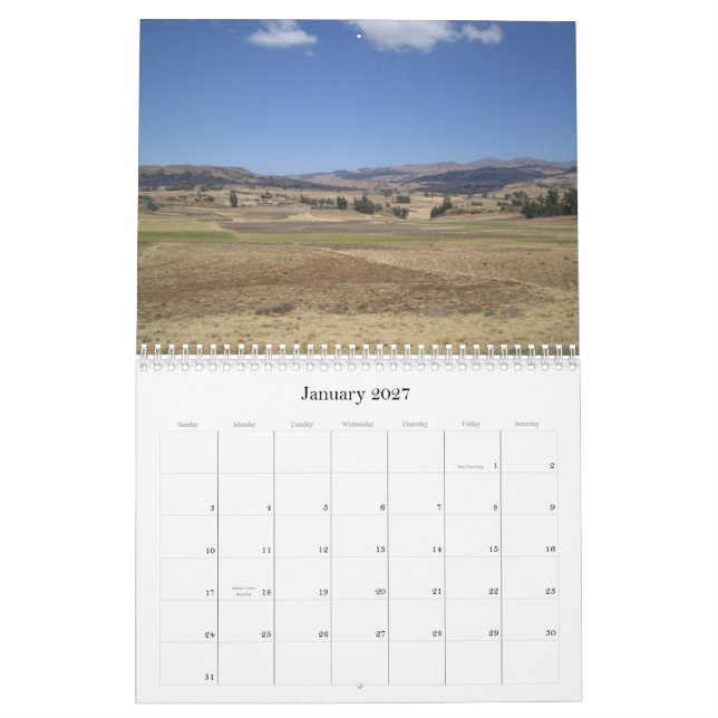 Beautiful Ethiopia Calendar (Jan 2027)