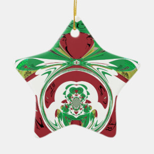 Beautiful Ethiopia Lovely Hakuna Matata I love Hea Ceramic Ornament