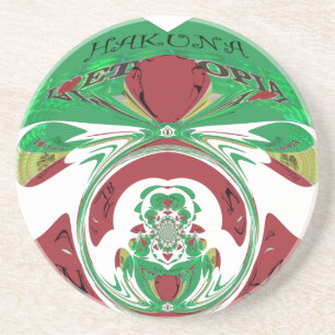 Beautiful Ethiopia Lovely Hakuna Matata I love Hea Coaster