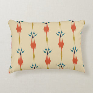 Beautiful Ethnic abstract ikat art. Seamless Kasur Decorative Cushion
