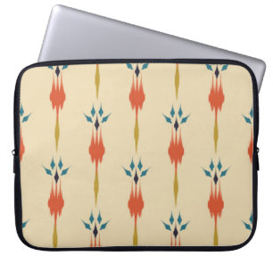 Beautiful Ethnic abstract ikat art. Seamless Kasur Laptop Sleeve
