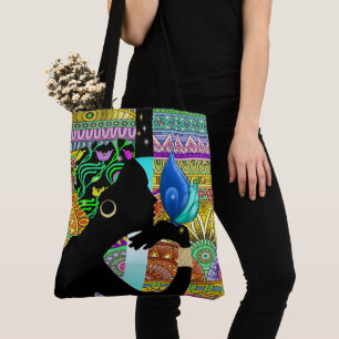 Beautiful Ethnic Woman All Over Print Tote