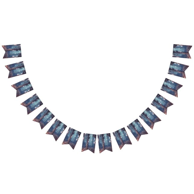 Beautiful Evening Wedding Backdrop Bunting (All)