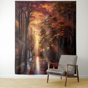 Beautiful Evening Wedding Backdrop Tapestry