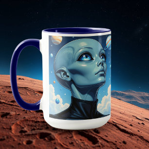 Beautiful Extraterrestrial Alien Being personalise Mug