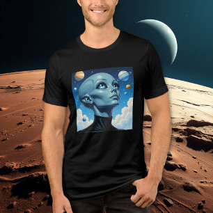 Beautiful Extraterrestrial Alien Being Tri-Blend Shirt