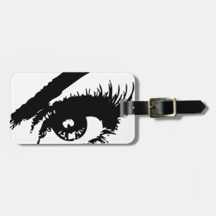 Beautiful Eye in Black & White Luggage Tag