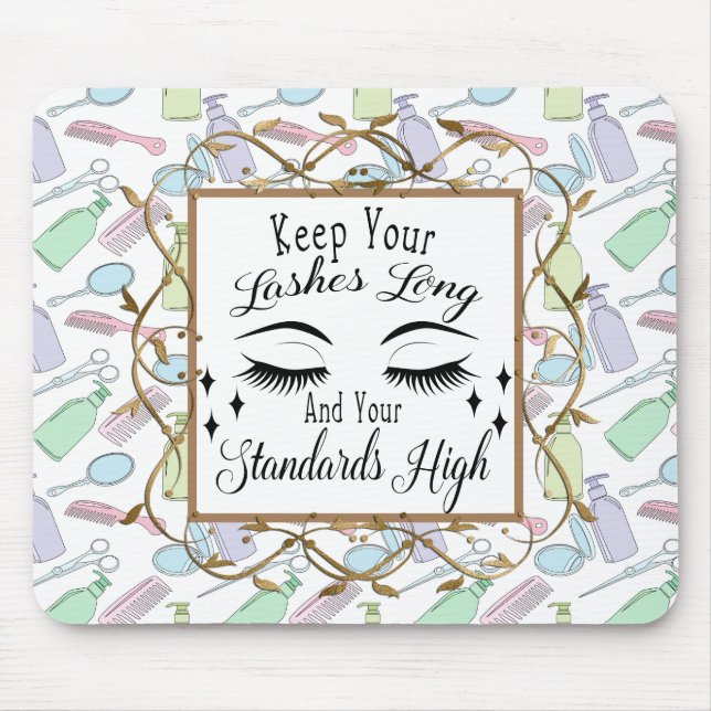 Beautiful Eyelashes Mouse Pad (Front)