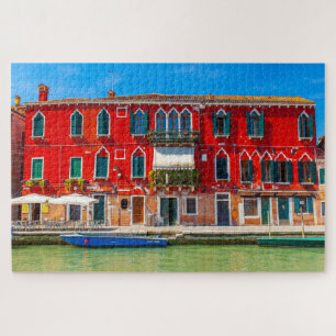 Beautiful facade of a palace in Venice Jigsaw Puzzle