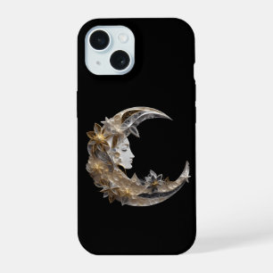 Beautiful Face in the Moon iPhone 15 Case