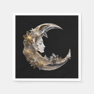 Beautiful Face in the Moon Napkin