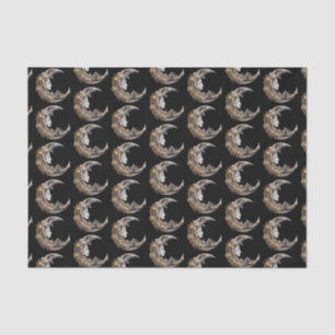 Beautiful Face in the Moon Pattern Tissue Paper