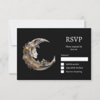 Beautiful Face in the Moon Wedding