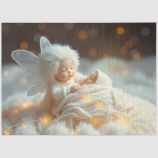 Beautiful Fairy and Baby Fantasy Art Tissue Paper