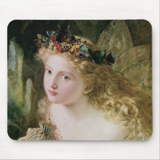 Beautiful Fairy Butterflies, Vintage Victorian Art Mouse Pad