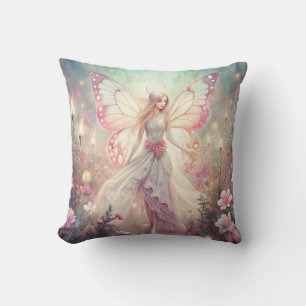 Beautiful Fairy in Garden Cushion