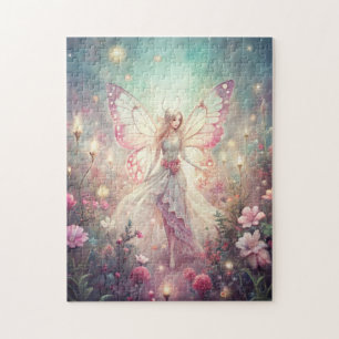 Beautiful Fairy in Garden Jigsaw Puzzle