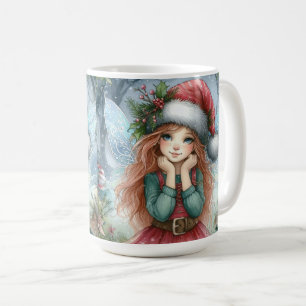 Beautiful Fairy Merry Christmas Coffee Mug