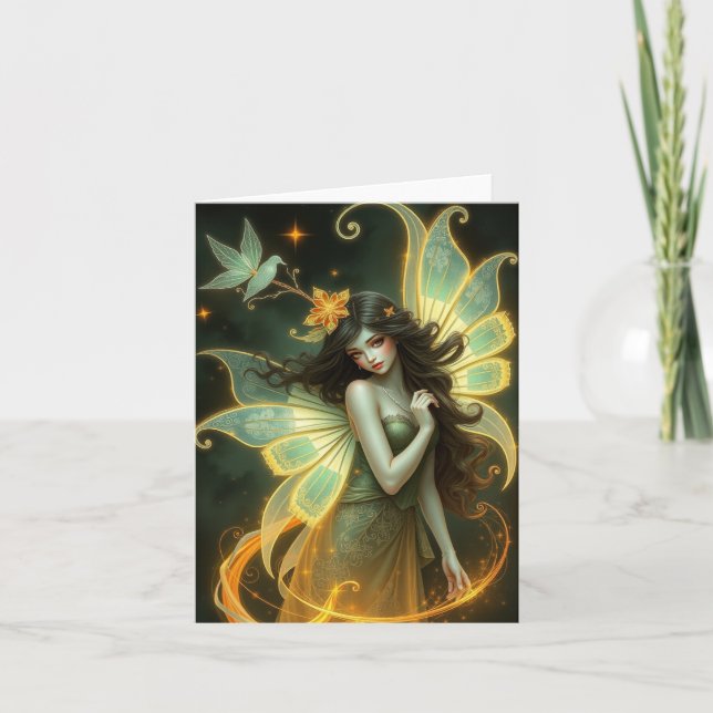 Beautiful Fairy Portrait Card (Front)