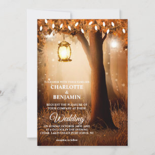  Beautiful Fairytale Enchanted Forest Wedding  Invitation