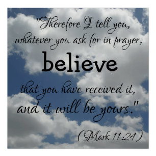 Beautiful Faith Bible Quote Clouds Poster