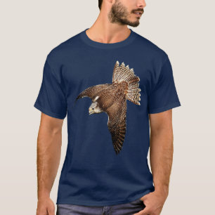 Beautiful Falcon Raptor Flight Bird of Prey Birder T-Shirt