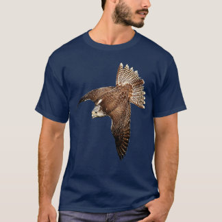Beautiful Falcon Raptor Flight Bird of Prey Birder T-Shirt