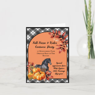Beautiful Fall Autumn Horse  Invitation