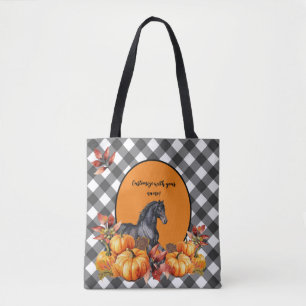 Beautiful Fall Autumn Horse Tote Bag