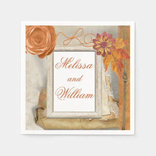 Beautiful Fall Wedding Napkin