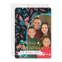 Beautiful Family Photo Merry Christmas