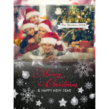 Beautiful Family Photo Merry Christmas Photo Block
