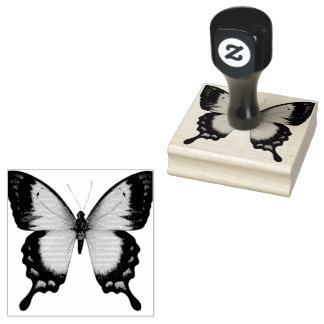 Beautiful Fancy Butterfly Rubber Stamp
