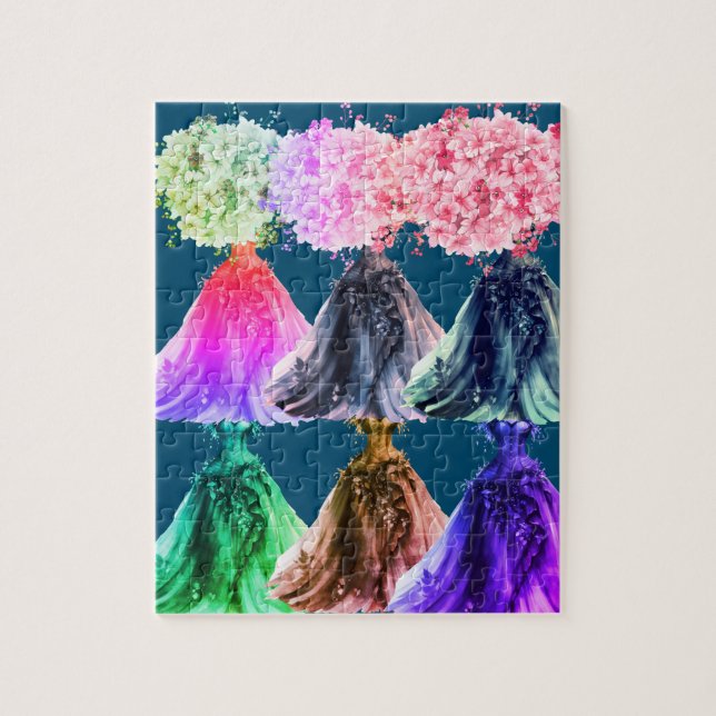 Beautiful fancy dresses jigsaw puzzle (Vertical)