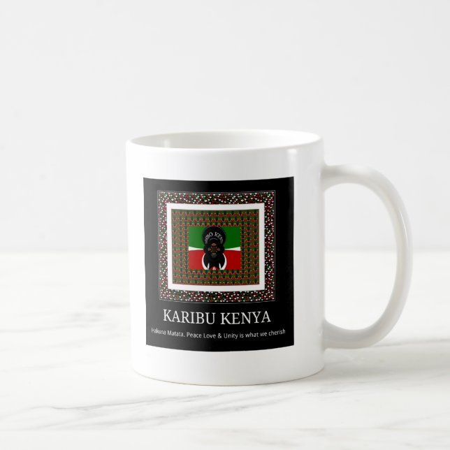 Beautiful Fantastic Feminine Kenya Hakuna Matata Coffee Mug (Right)