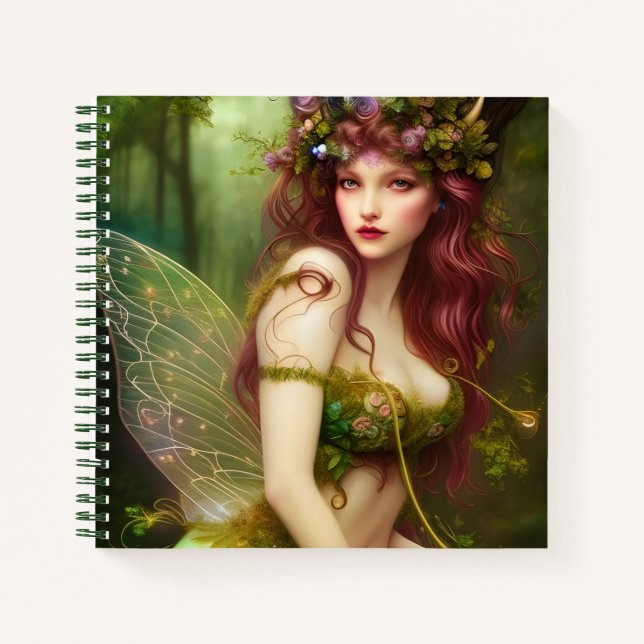 Beautiful Fantasy Fairy Princess Notebook (Front)