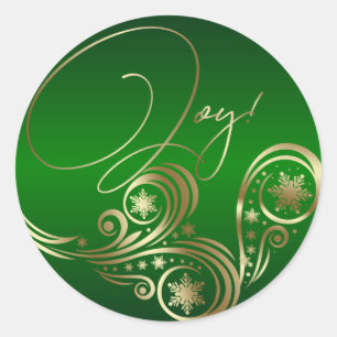 Beautiful Fantasy Green Classic Round Sticker