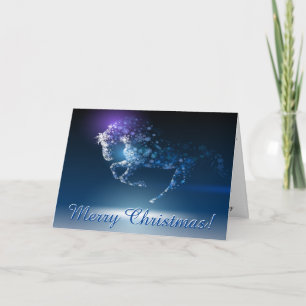 Beautiful Fantasy Horse Christmas PERSONALIZED Holiday Card
