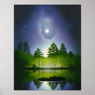 Beautiful Fantasy Landscape, Realistic And Natural Poster