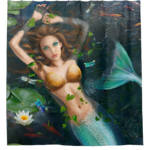 Beautiful Fantasy mermaid Shower Curtain